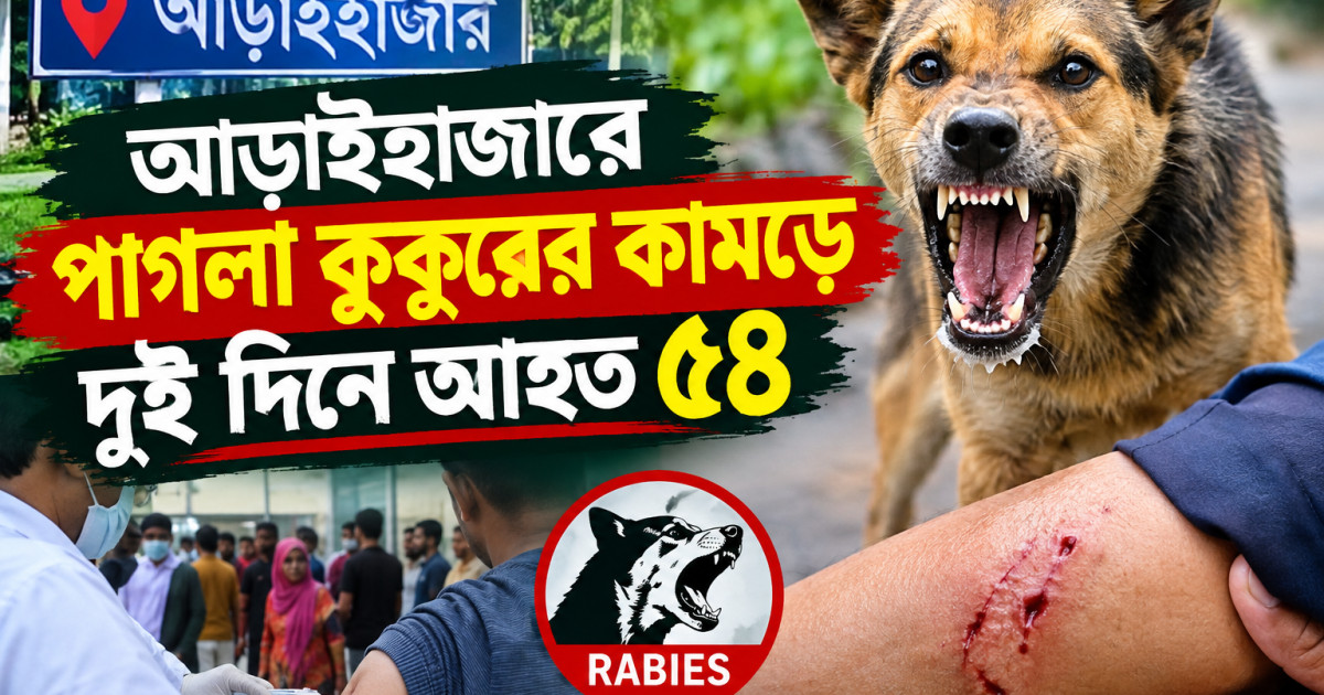 আড়াইহাজারে কুকুরের কামড়ে দুই দিনে আহত