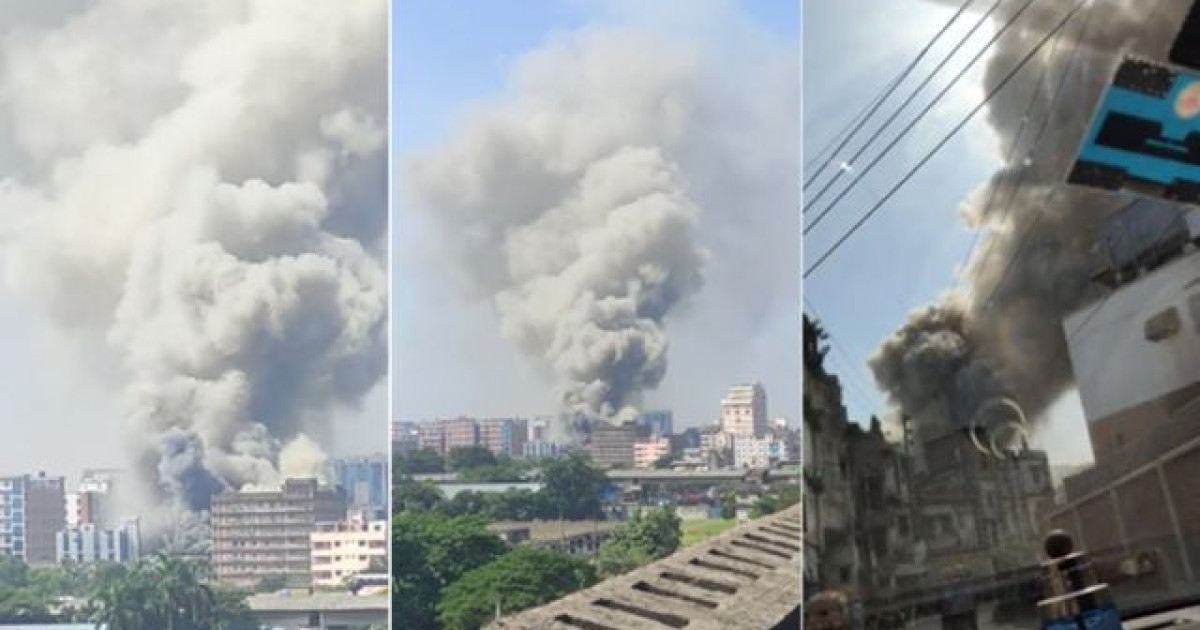 টঙ্গীতে ওষুধ কারখানার রাসায়নিক গুদামে আগুন, নিয়ন্ত্রণে ৮ ইউনিট