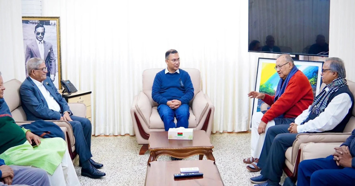 তারেক রহমানের সঙ্গে 'বাম গণতান্ত্রিক জোটের' বৈঠক