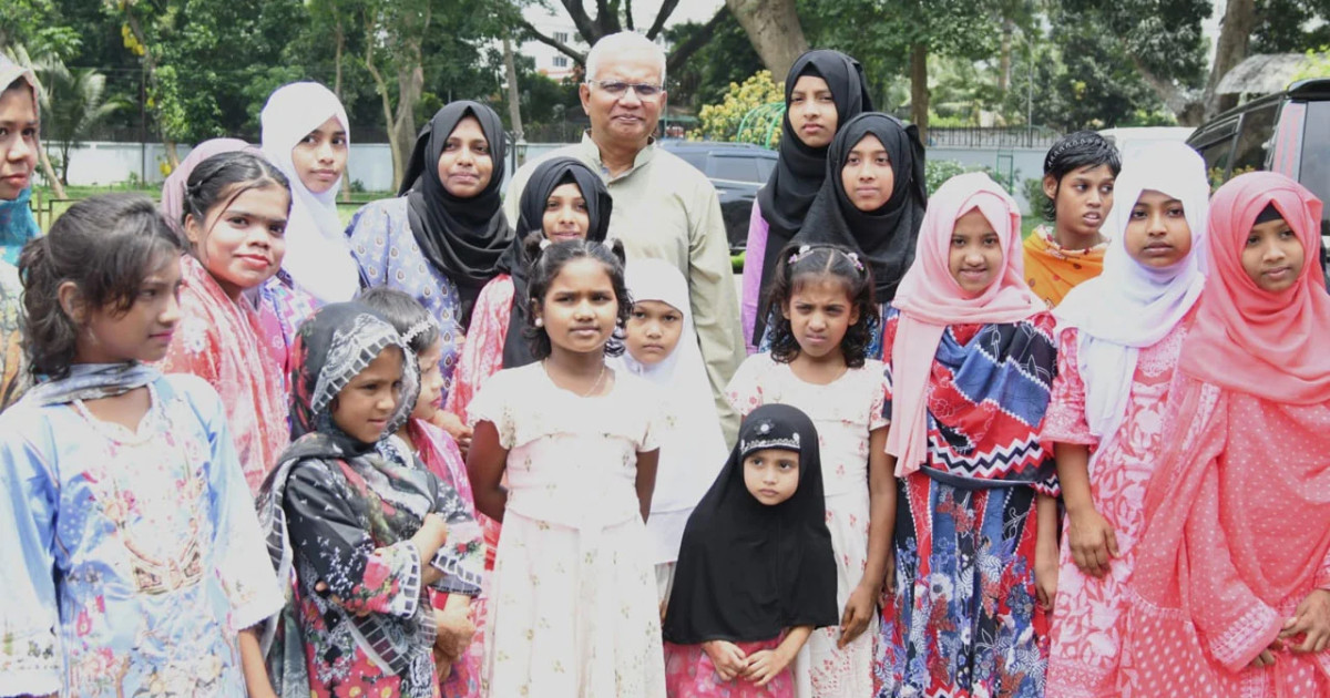 মন্ত্রীর বাসভবনে ঈদের আনন্দে মাতল সুবিধাবঞ্চিত শিশুরা