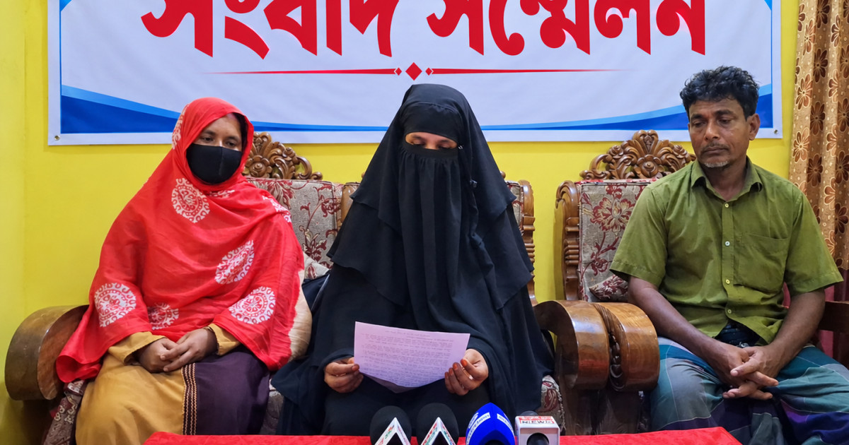 চুরি মামলায় স্বামী গ্রেপ্তার, ‘নামের মিলেই আসামি’ সংবাদ সম্মেলনে স্ত্রীর দাবি